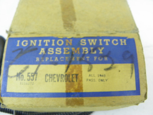 Unbranded 557 Ignition Switch Assembly for 1940 Chevrolet Passenger Car restoration. - Image 2