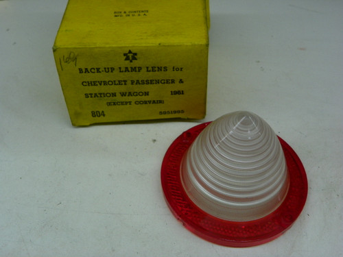 Aftermarket 804 Back-Up Lamp Lens for 1961 Chevrolet Passenger Station Wagon restoration. - Image 1
