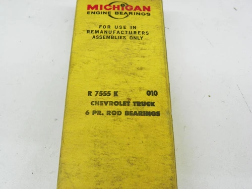 Michigan R7555K.010 Rod Bearings .010" for 1963-1974 Chevrolet GMC Pontiac inline 6 and V8 engines restoration. - Image 2