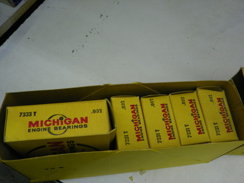 Michigan 1095 P .002 Main Bearing Set for Chrysler 413 440 engine restoration. - Image 2