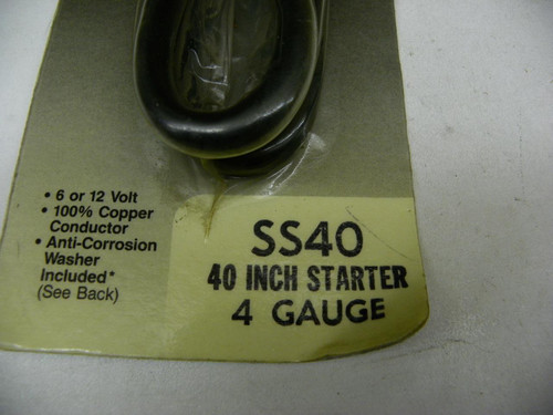 Champion SS40 40 Inch 4 Gauge Starter Battery Cable for vintage auto electrical restoration. - Image 2