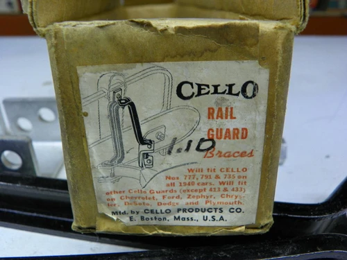 CELLO 110 Rail Guard Braces for 1940 Chevrolet Ford Dodge Plymouth restoration. - Image 2