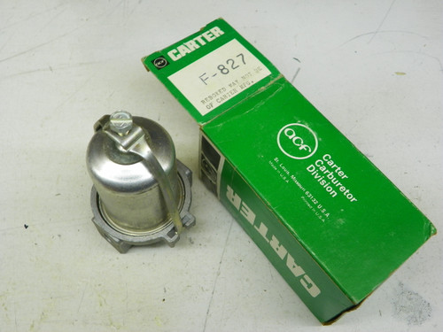 Carter F-827 Carburetor Bowl Fuel Filter 1/8" NPT Inlet Outlet universal restoration. - Image 1