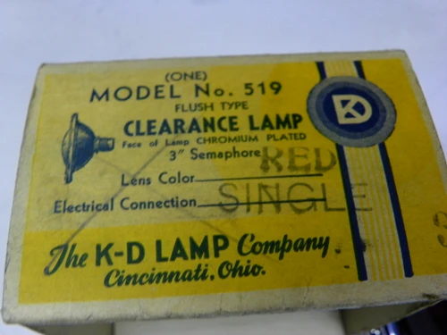 K-D Lamp 519 Clearance Lamp NORS for vintage auto restoration. - Image 2