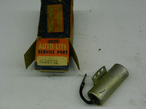 Auto-Lite IG2671E Ignition Condenser for 1931-1934 Lincoln Packard restoration. - Image 1