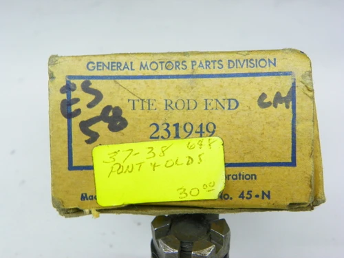 General Motors 231949 Left-Hand Tie Rod End for 1937-38 Pontiac Oldsmobile restoration. - Image 2