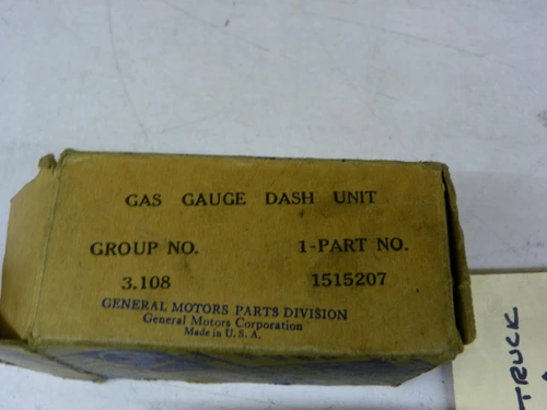 General Motors 1515207 Gas Gauge Dash Unit for 1936-1939 Chevrolet GMC Truck restoration. - Image 2