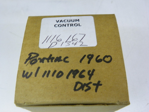 Delco Remy 1116167 Vacuum Control for 1958-1960 Pontiac All Models restoration. - Image 2