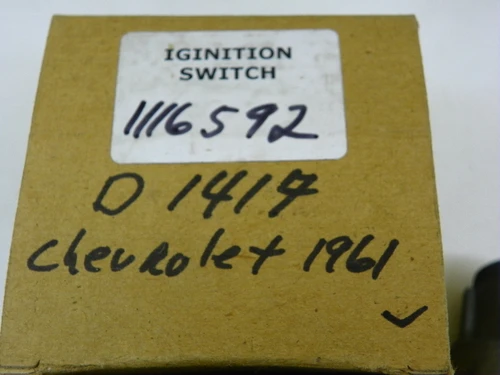 Delco-Remy 1116592 Ignition Switch for 1961-1964 Chevrolet Buick restoration. - Image 2