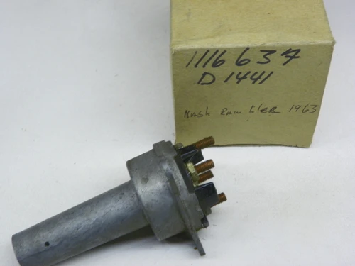 Delco Remy 1116637 Ignition Switch for 1963 Nash Rambler American Classic restoration. - Image 1