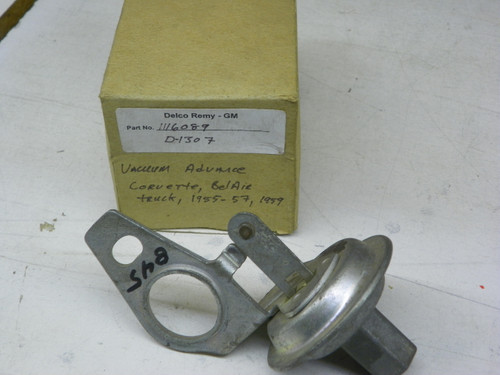 Delco Remy 1116089 Vacuum Advance for 1955-1957 1959 Chevrolet Corvette Bel Air Truck restoration. - Image 1