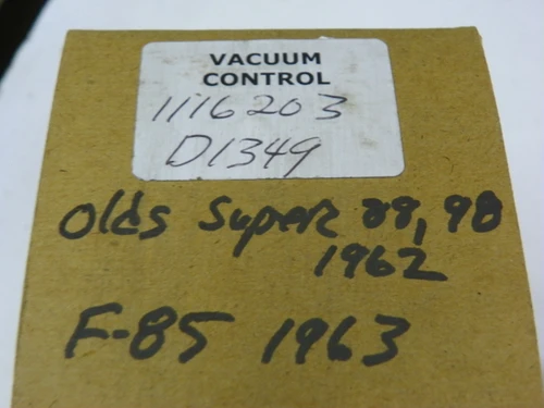 Delco Remy 1116203 Vacuum Control for 1962 Oldsmobile 88 98 1963 F-85 restoration. - Image 2