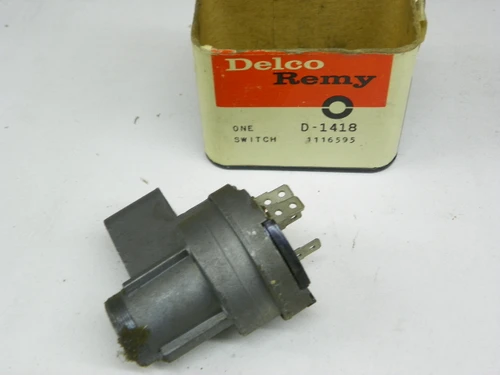 Delco Remy D-1418 Ignition Switch for 1961 Cadillac Fleetwood Eldorado Series 62 restoration. - Image 1