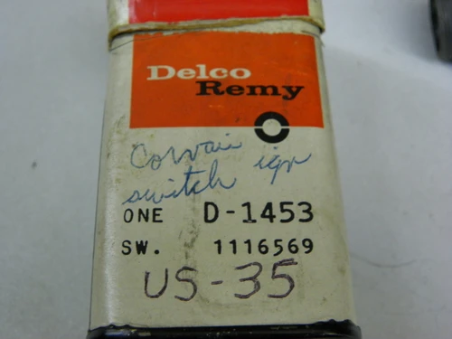 Delco Remy 1116569 Ignition Switch for 1960-1964 Chevrolet Corvair restoration. - Image 2
