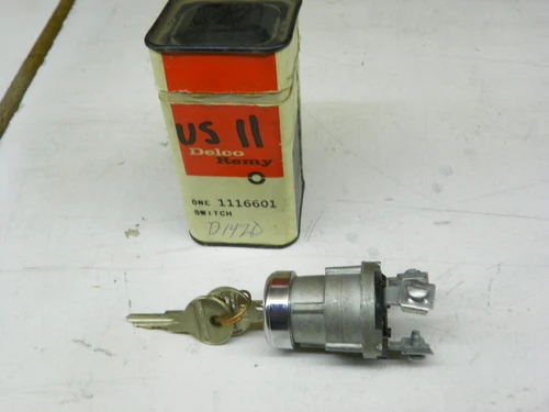 Delco Remy 1116601 Ignition Switch for 1965-1968 Flexible Trucks restoration. - Image 1