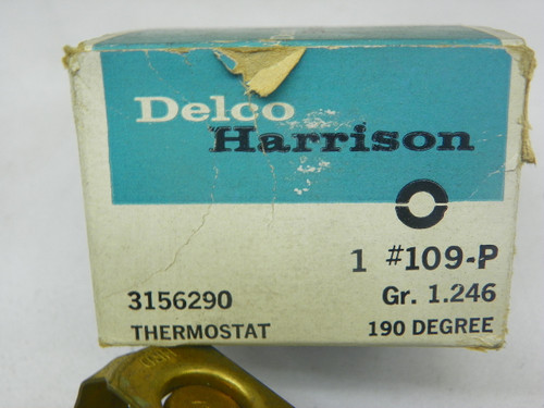 Delco Harrison 3156290 190 Degree Thermostat NOS vintage auto part for restoration. - Image 2