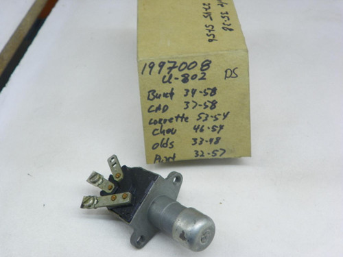 Delco-Remy 1997008 Headlight Dimmer Switch for 1927-1958 GM Packard 6V restoration. - Image 1