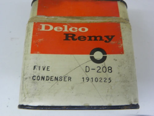Delco Remy D-208 1910225 Ignition Condenser Lot of 5 NOS for vintage auto restoration. - Image 2
