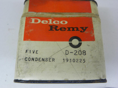 Delco Remy D-208 1910225 Ignition Condenser Lot of 5 NOS for vintage auto restoration. - Image 2