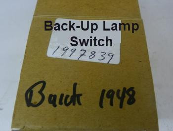 Buick 1997839 Back-Up Lamp Switch for 1948 Buick Special Super Roadmaster restoration. - Image 2