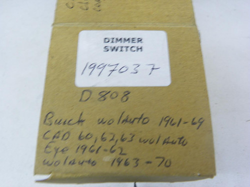 Delco Remy 1997037 Headlight Dimmer Switch for 1961-1970 GM Manual Transmission restoration. - Image 2