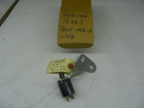 Delco Remy 1998142 Brake Light Switch for 1956-1957 Pontiac Chieftain Star Chief Super Chief Power Brakes restoration. - Image 1