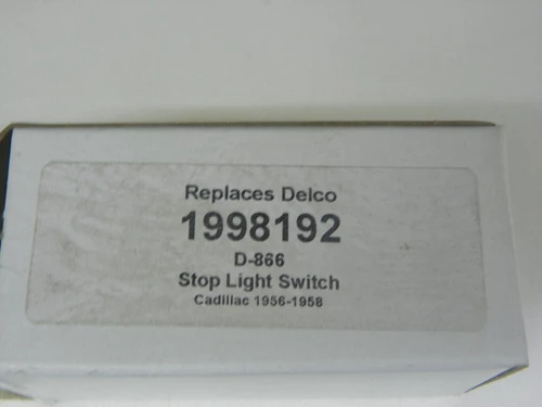 Vintage D-866 Stop Light Switch for 1956-1958 Cadillac restoration. - Image 2