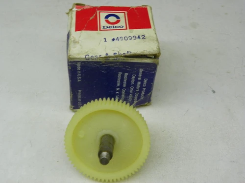 Delco 4909942 Windshield Wiper Motor Gear and Shaft for 1967-1976 Pontiac Firebird without recessed wipers restoration. - Image 1