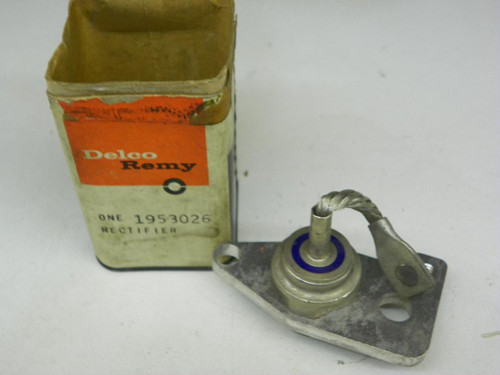 Delco Remy 1953026 Alternator Rectifier Diode and Bracket NOS for vintage auto restoration. - Image 1