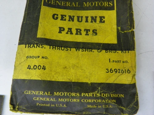 GM 3692616 Transmission Thrust Washer & Bearing Kit NOS restoration. - Image 2