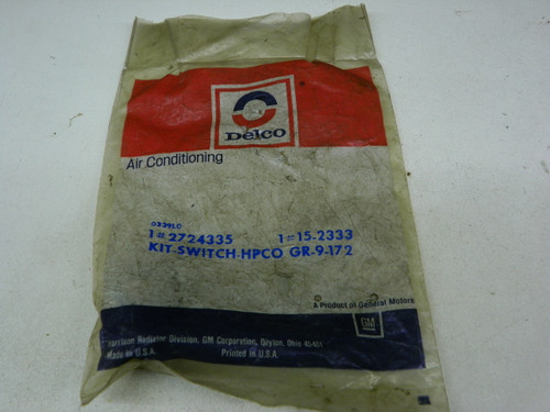 Delco 2724335 15-2333 A/C High-Pressure Cutoff Switch Kit NOS for vintage auto restoration. - Image 1
