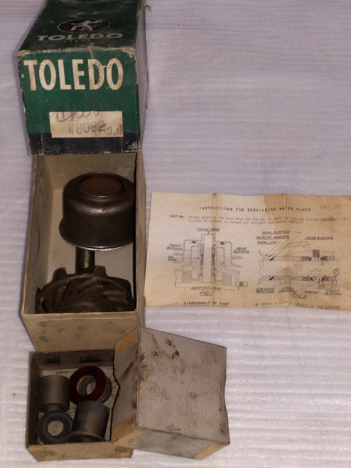 Toledo Water Pump Repair Kit Part No.:  W8082