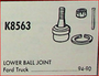 Moog K8063 Lower Ball Joint Ford Ranger Explorer Bronco II Truck 83-97