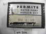 Permite Water Pump Repair Kit Part No.:  WU3169