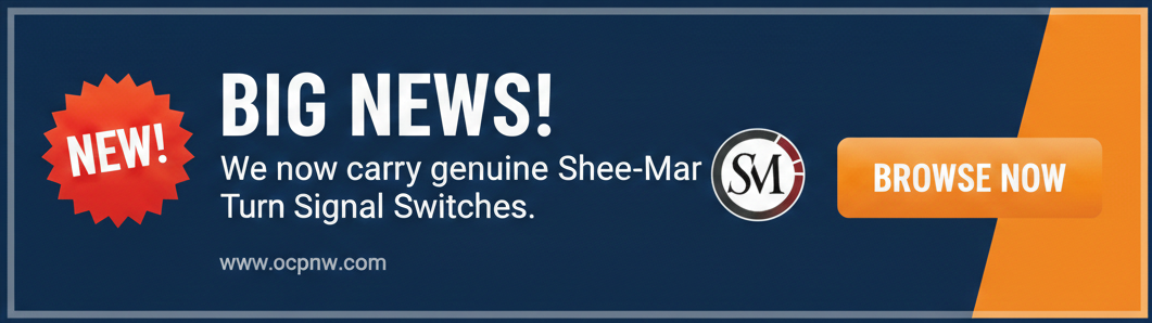Shee-Mar Turn Signal Switches Banner - Genuine OEM Replacement Parts for Vintage Hot Rods and Classic Vehicles