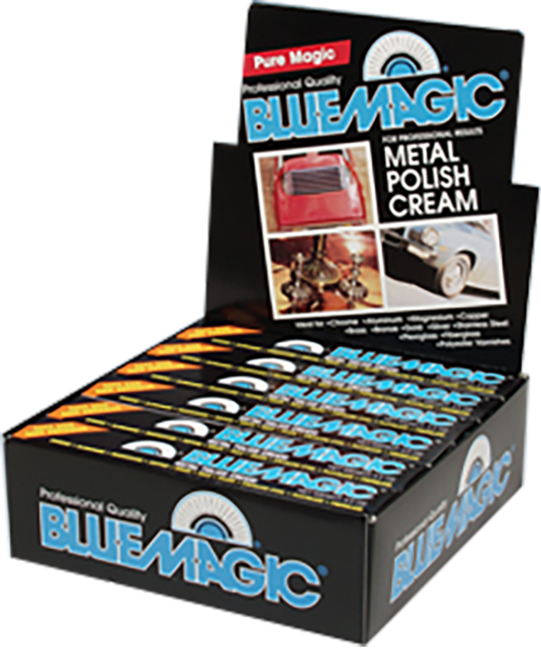 BlueMagic 3.5oz Metal Polish Box Tube Display 100-12