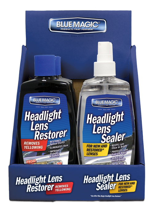 BlueMagic Headlight Lens Restorer, 3 Ea, And Headlight Lens Sealer