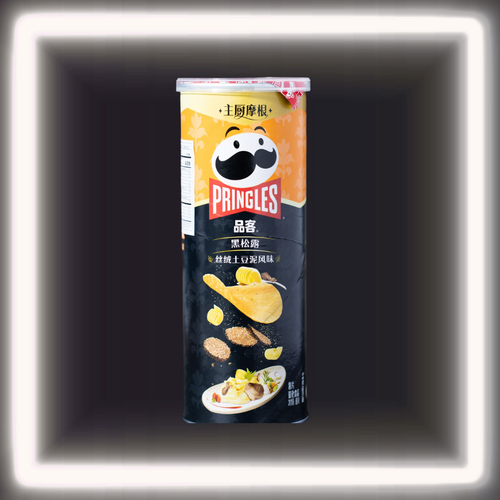 Pringles Black Truffle Velvet Mashed Potatoes Premium (Chips from Taiwan)