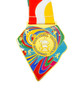 Pickleball Medal - GOLD - 3" Pickleball Medal Award with Free - Bright Colored Ribbon Pickleball Medal - GOLD - 3" Pickleball Medal Award with Free - Bright Colored Ribbon