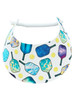 BUY a PAIR - "The Sporty Look" Lightweight and Adjustable with No Pressure & No Headache! - "Blue Bubbles AND Pickleball Paddles on White"