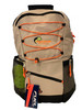 Pickleball Bungee Backpack "Colorways" - Moon Rock (Tan & Orange) - Will hold multiple Pickleball paddles and sports gear.