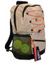 Bungee Backpack "Colorways" - Moon Rock (Tan & Orange) - Will hold multiple Pickleball paddles and sports gear. - NOW 60% OFF!