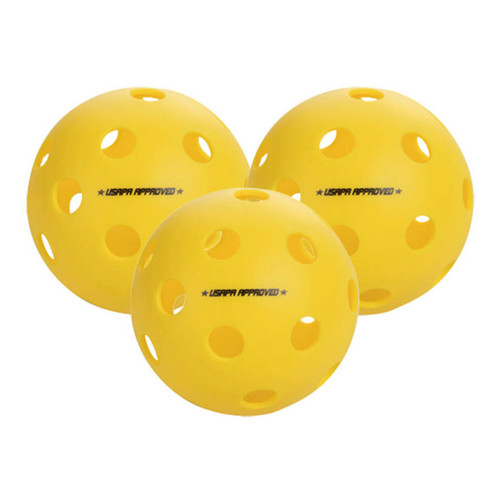 Onix FUSE INDOOR Pickleball Balls - YELLOW - 3 Pack 