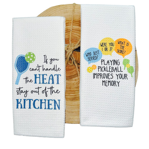 Pickleball Kitchen Towel "2-Pack" - The Perfect Gift For Any Pickleball Enthusiast! Pickleball Kitchen Towel "2-Pack" - The Perfect Gift For Any Pickleball Enthusiast!