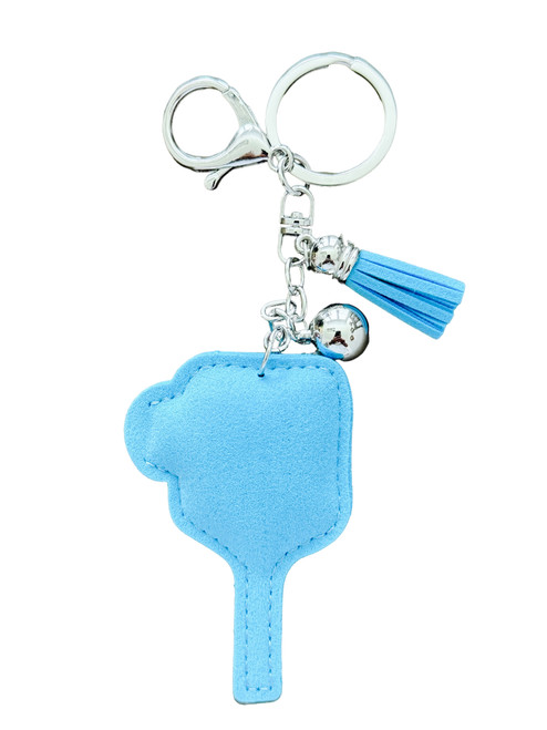 Crystal Studded Pickleball Paddle Keychain | Blue | Perfect Addition To Your Bag Crystal Studded Pickleball Paddle Keychain | Blue | Perfect Addition To Your Bag