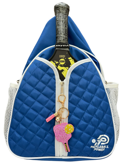 Crystal Studded Pickleball Paddle Keychain | Pink | Perfect Addition To Your Bag Crystal Studded Pickleball Paddle Keychain | Pink | Perfect Addition To Your Bag