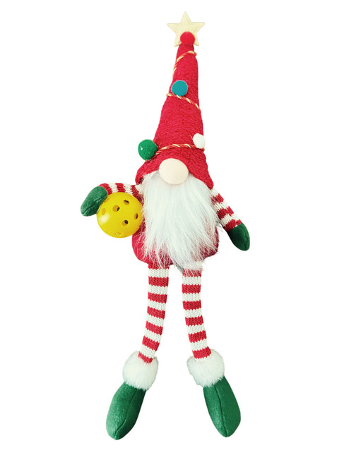 15" Gnome Pickleball Plush Shelf Sitter w/ Dangling Legs - Makes A Great Charming Holiday Accent 15" Gnome Pickleball Plush Shelf Sitter w/ Dangling Legs - Makes A Great Charming Holiday Accent