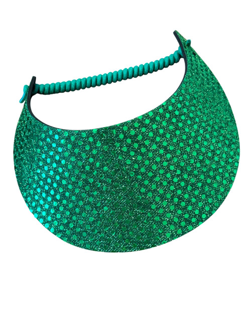 "The Sporty Look" Lightweight and Adjustable with No Pressure & No Headache! - "Kelly Green Glitz" "The Sporty Look" Lightweight and Adjustable with No Pressure & No Headache! - "Kelly Green Glitz"