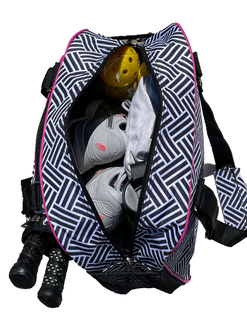 Pickleball - "Unrivaled" - Designer Women's Side-Pocket Duffle Bag | Made Exclusively For Pickleball! Pickleball - "Unrivaled" - Designer Women's Side-Pocket Duffle Bag | Made Exclusively For Pickleball!