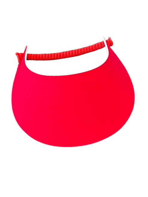 "The Sporty Look" Lightweight and Adjustable with No Pressure & No Headache! - "Solid Red"